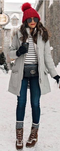 #WINTER  #OUTFITS #IDEAS #FASHION Quebec City Outfits Winter, Casual Winter Outfits For Women 2023, Binnie Hat Outfits, Euro Winter, Alaska Outfits, Snow Style, Transitional Outfits, Winter Outfits Snow