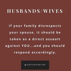 the words husbands / wives are written in black and white on a brown background with an orange border