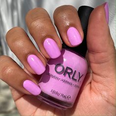 2023 Valentine's Day – ORLY Cool Colored Nails, Bright Lilac Nails, Most Popular Nail Colors Right Now, Purple Pink Nails, Lacquer Nails, Nail Polish Pink, Spring Pedicure, Bright Nail Polish, Kaleidoscope Eyes