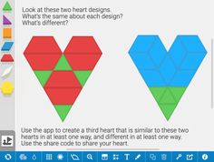 an image of two different shapes on the screen