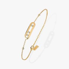 Yellow Gold Diamond Bracelet - Gunderson's Jewelers Messika Bracelet, Rose Gold Diamond Bracelet, Silver Diamond Bracelet, Gold Diamond Bracelet, Pave Bracelet, Luxury Bracelet, Diamond Jewel, Bracelets Gold Diamond, Gold Bracelet For Women