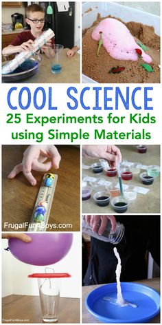 cool science experiments for kids using simple materials