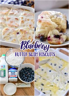 blueberry butter slimi biscuits collage