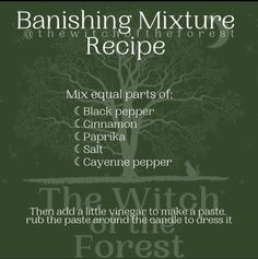 Banishing Herbs And Oils, Herbs For Banishing Spells, Banishing Oil, Banishing Herbs, Candle Magic Spells, Magickal Herbs