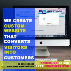 we create custom website that converts visitors into customers and get free consult with them