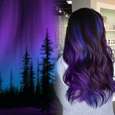 Light Brown Hair With Colored Highlights Fun, Northern Lights Hair, Hair Lights, Pretty Hair Color, Hair Dye Colors, Hair Inspiration Color, Light Hair