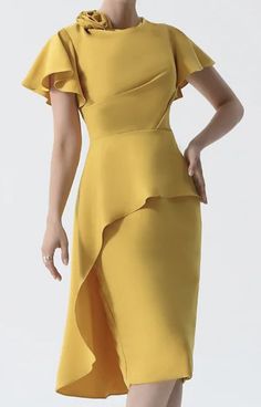 Suits Dress, Evening Wear, Chiffon, Drama, Blouses, Midi Dress