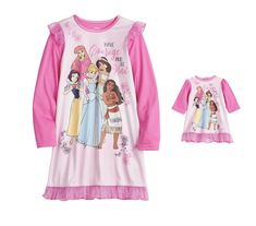 Disney Princess Pajamas Nightgown with Matching Doll Gown Girls Size 8 New with tags PRODUCT FEATURES Girls nightgown with matching doll gown Long sleeves Lace sleeves and hem 100 % polyester Princess Pajamas, Disney Princess Pajamas, Doll Nightgown, Disney Princess Sofia, Girls Nightgown, Princess Girl, Girls Pajamas, Kids Pajamas, Casual Girl