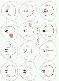 an image of different types of facial expressions on a cell phone, with the caption in spanish