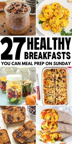 healthy breakfasts that you can meal prep on sunday