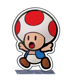 an image of a cartoon character with a mushroom on it's head and eyes