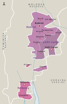 a map showing the locations of different towns in ukraine and other countries, with names on them