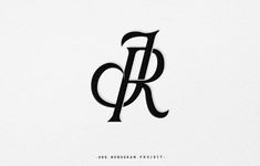 the letter r is made up of black and white paper with an elegant font that looks like