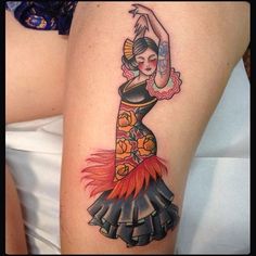 a woman with a tattoo on her arm