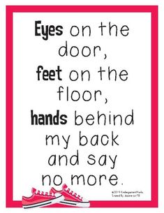 Hallway Posters by All Things 1st Grade | TPT Preschool Transitions, Transition Songs, Kindergarten Songs, Classroom Songs, Preschool Songs, Classroom Rules, Circle Time