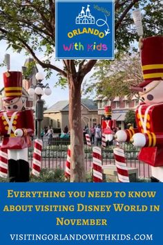 the nutcrackers at disneyland world are featured in this postcard for kids