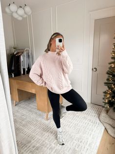 The perfect sweater for winter! 💖 Looks like this pink is sold out online but it may be available for pickup at your local store!  Linking the cream version!  Follow my shop @missryleejade on the @shop.LTK app to shop this post and get my exclusive app-only content!  #liketkit #LTKFindsUnder100 #LTKSaleAlert #LTKSeasonal @shop.ltk https://liketk.it/4YtGn I Shop, Follow Me, Pick Up