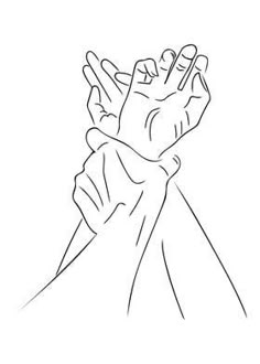 a hand reaching up into the air with its fingers in the air, on a white background