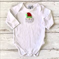 Baby Christmas Onesie White Long Sleeves With 3d Santa On The Front. Mudpie Brand Size 0-6m. Brand New Never Worn! Bundle To Save Or Make Me An Offer! Baby Christmas Onesie, Kids Mud, Christmas Onesie, White Long Sleeves, Baby Christmas, Mud Pie, Unisex Baby, Christmas Baby, Onesies