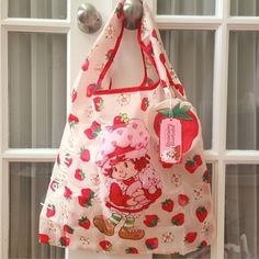 New With Tags Strawberry Shortcake Tote Bag 22" Dolls Kill Strawberry Shortcake Foldable Reusable Shopping Tote Bag Plush Kenner Backpack Purse Crossbody Bag Shoulder Bag Forever 21 Zara Aldo Blanket Throw Bedding Strawberry Shortcake Blanket Limited Edition Crossbody Purse Bag Backpack Shoulder Bag Rainbow Brite Hot Topic Gamestop Homegoods Tjx Ross Burlington Marshalls Plush Plushie Easter Christmas Holiday Sugar Thrillz Cakeworthy Tiktok Viral Valentine's Day Easter Holiday Christmas Gift Plu Strawberry Shortcake Merchandise, Strawberry Shortcake Backpack, Strawberry Shortcake Merch, Mushroom Cosplay, Strawberry Things, Loungefly Hello Kitty, Short Cake, Vintage Strawberry Shortcake, Girls Stuff