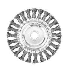 a wire wheel on a white background