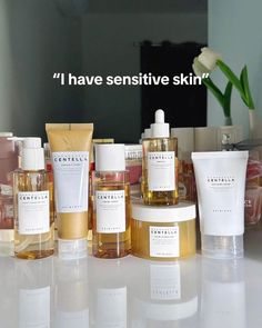 Skincare Sensitive Skin, Skincare For Sensitive Skin, Sensitive Skincare, Sensitive Skin Care Routine, Korean Skin Care Secrets, Skincare Company, Beauty Tips And Tricks, Best Hair Care Products, Skin Care Benefits