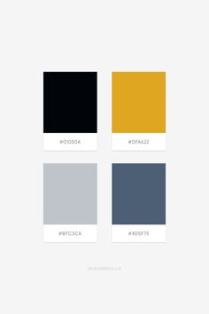 the color palette is shown in different colors and sizes, including black, yellow, blue,