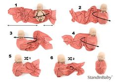 the instructions for how to wrap a dummy