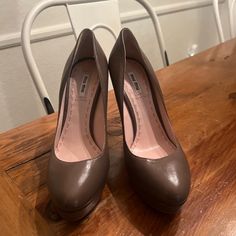 Miu Miu 5” Heels, Taupe Color, Never Worn, Does Not Come In Origional Packagkng!!!!!! New From The Outlet, Size 38.5 European, Size 10 American. If You Have Any Questions, Feel Free To Ask :) Miu Miu Elegant Block Heel Heels, Elegant Miu Miu Block Heel Heels, Chic Miu Miu Platform Heels, Elegant Miu Miu Block Heels, Miu Miu Block Heel Formal Heels, Miu Miu Block Heels For Formal Occasions, Miu Miu High Heel Platform Shoes, Miu Miu Platform Heels With Round Toe, Miu Miu Leather Platform Heels