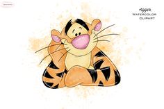 a drawing of a cartoon character sitting on the ground with its mouth open and tongue out