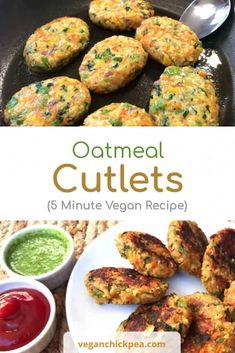 the recipe for oatmeal cutlets is shown