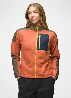 Layer on this color-blocked lightweight fleece jacket when temperatures dip. Color Block Long Sleeve Outerwear For Outdoor Activities, Fall Track Jacket With Contrast Panels And Long Sleeves, Color Block Long Sleeve Track Jacket For Outdoor, Sporty Fleece Outerwear With Color Block, Functional Color Block Long Sleeve Outerwear, Functional Long Sleeve Color Block Outerwear, Functional Fleece Jacket For Fall Layering, Color Block Long Sleeve Fleece Outerwear, Outdoor Fleece Color Block Outerwear