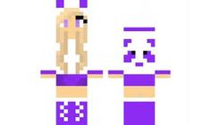 Resultado de imagen para skin minecraft mujer Minecraft Skins Panda, Panda Outfit, Gamer Baby, Minecraft City