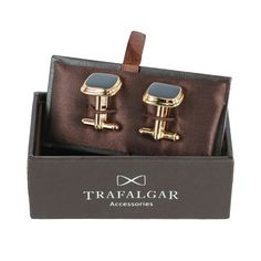 The dapper Black Lacquer Cushion Cufflinks set in either gold or rhodium is a must-have for every man. The 2 piece cufflink set perfectly finishes off your formal wear, creating a distinguished look. This handsome and polished 2 piece cufflink set is excellent for weddings, interviews, charity events, and more. A sophisticated look is completed by paying attention to the details. These cufflinks also make a wonderful gift idea for that special man in your life. Made of Rhodium and Gold Black lac Elegant Gold Cufflinks, Gold Cufflinks For Black Tie Events, Elegant Gold Cufflinks With Polished Finish, Modern Gold Cufflinks For Formal Occasions, Modern Gold Cufflinks For Formal Wear, Luxury Gold Cufflinks For Business, Classic Silver Cufflinks For Black Tie Events, Timeless Gold Cufflinks For Business, Elegant Gold Cufflinks For Office