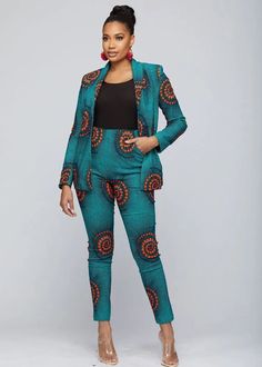 6 Chic Ways to Rock Ankara Trousers with Class and Style – Svelte Magazine Ankara Suit, Ankara Styles For Women, Ankara Clothing, African Print Dresses, African Print Fashion Dresses, African Fashion Women