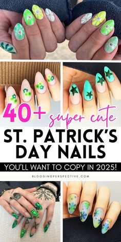 Celebrate in style with these St. Patrick's Day nails 2025! From chic green nail designs to bold St Patricks day nail art, this list of march nails has it all. Don’t miss out—check out these st patricks nails ideas now! Spring Green Nail Designs, St Patricks Day Nails 2024, St Patrick’s Day Nails Simple, Subtle St Patricks Day Nails, St Patricks Nails Ideas, St Patricks Day Nails Simple, St Patricks Day Nails Acrylic, St Patricks Nail Designs, St Patrick Day Nails Acrylic