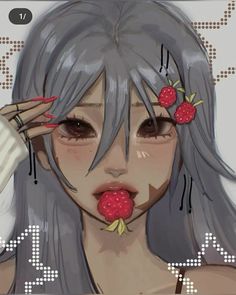 STRAWBERRY IF YOU LIKE STRAWBERRYS THEN LIKE IT Jelly Art, Y2k Profile Picture, Fancy Art, Comic Style Art, Pretty Drawings, Cute Doodles Drawings, Cute Little Drawings