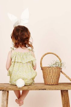 Easter Baskets For Kids, Easter Baby Photos, Baskets For Kids, Easter Mini Session, Easter Photoshoot, Easter Photography, Mini Photo Sessions, Toddler Photoshoot, Olli Ella