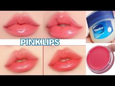 HOW TO MAKE NATURAL DIY LIP BALM AT HOME! Only 2 Ingredients! Natural beauty tips | Soft pink lips - YouTube Remedies For Chapped Lips, Lip Balm At Home, Cupids Bow Lips, Massage Routine, How To Make Pink