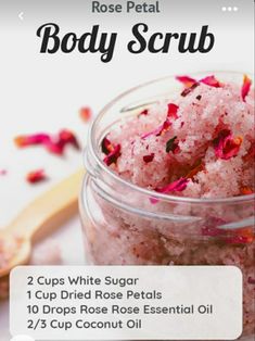 Sugar Wax Recipe Diy, Body Scrub Homemade Recipes, Sugar Wax Recipe, Best Body Scrub, Sugar Scrub Homemade