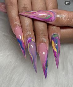 Purple Nail Designs, Purple Nail, Acrylic Nails Coffin Pink, Luxury Nails, Coffin Nails Designs, Bling Nails