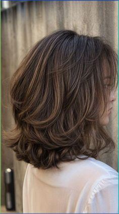 Medium Layers On Short Hair, Shoulder Length Girl Haircut With Layers, Medium Hairstyle With Layers Women, Short Hair Medium Layers, One Length Layered Hair, Women’s Layered Medium Hair, Lots Of Short Layers Medium Hair, Long Layered Hair Not Styled, Haircut From Long To Short