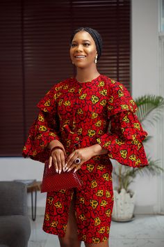 Short Flare Gown, Short Gown Styles, African Fabric Dress, 2piece Outfits, Ankara Gown Styles, African Inspired Clothing, Gown Styles