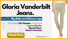 Best Jeans for Big Belly and Skinny Legs 2024 (Updated) - OddlyStylish.com Classy Jeans