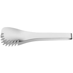 a stainless steel utensil on a white background