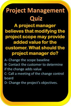 Project Management Questions and Answers for exams preparation The Project