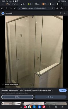 an image of a glass shower door in a bathroom with the same color as it appears