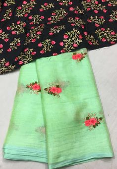 Banarasi Suit Designs Latest, Banarasi Suit Designs, Saree With Designer Blouse, Georgette Silk Saree, Banarasi Suit, Saree Floral, Blouse Elegant, Elegant Fashion Wear, Designer Silk Sarees