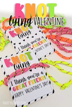 valentine's day gift tags with the words, i think you're a great friend