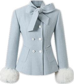 Jacket And Skirt Set, Wedding After Party, Blue Coat, Blue Coats, Blue Skirt, Strike A Pose, Black Skirt, Fur Jacket, Mix And Match